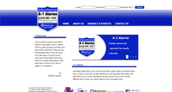 Desktop Screenshot of a-1alarms.com